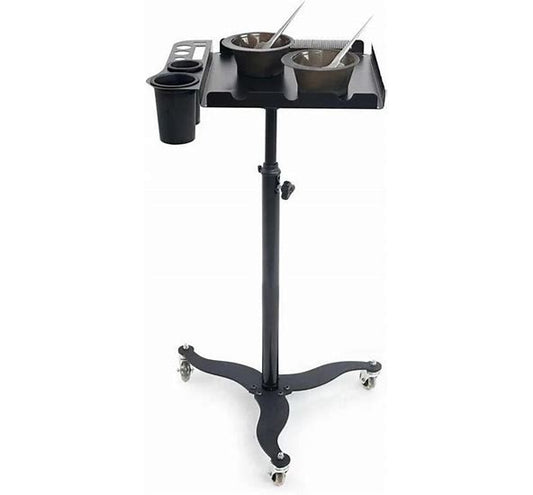 Heavy-Duty All-Metal Salon Trolley with Magnetic Color Bowls